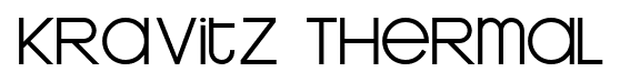 Kravitz Thermal font